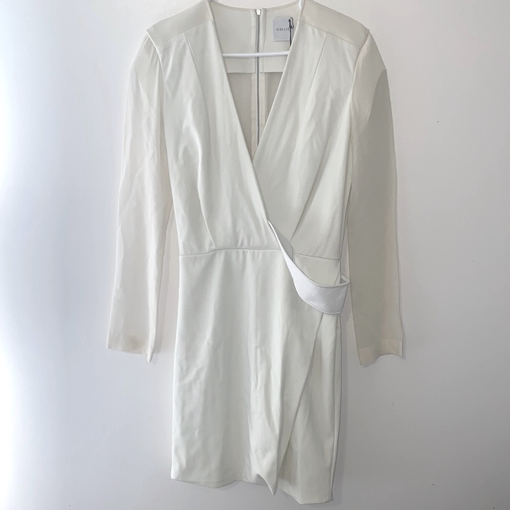 NEW Dion Lee White Belted Orbit Mini Dress - Picture 1 of 9